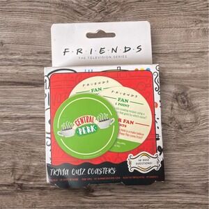 Friends TV Show Central Perk Trivia Game 20 Quiz Coasters -Open Box